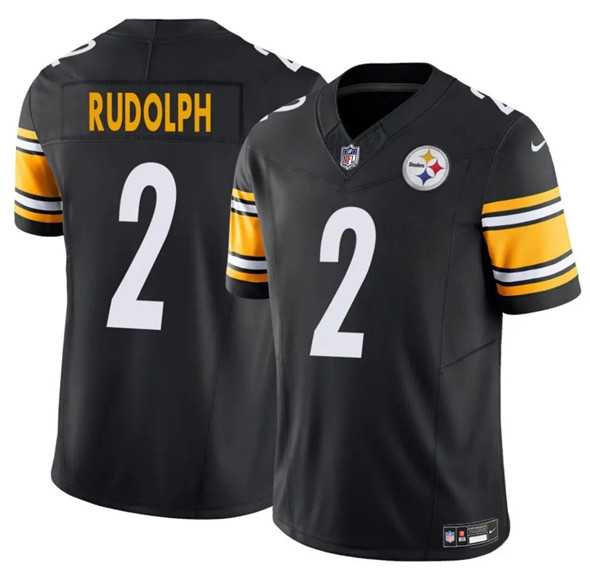 Men & Women & Youth Pittsburgh Steelers #2 Mason Rudolph Black 2025 F.U.S.E. Vapor Untouchable Limited Stitched Jersey